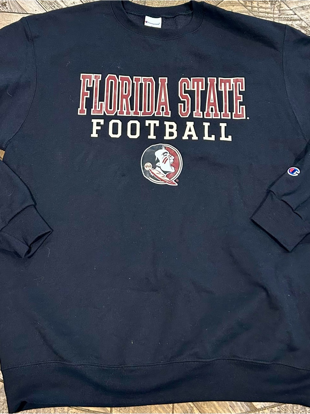 Florida State Seminoles Champion Large Sweatshirt - Black